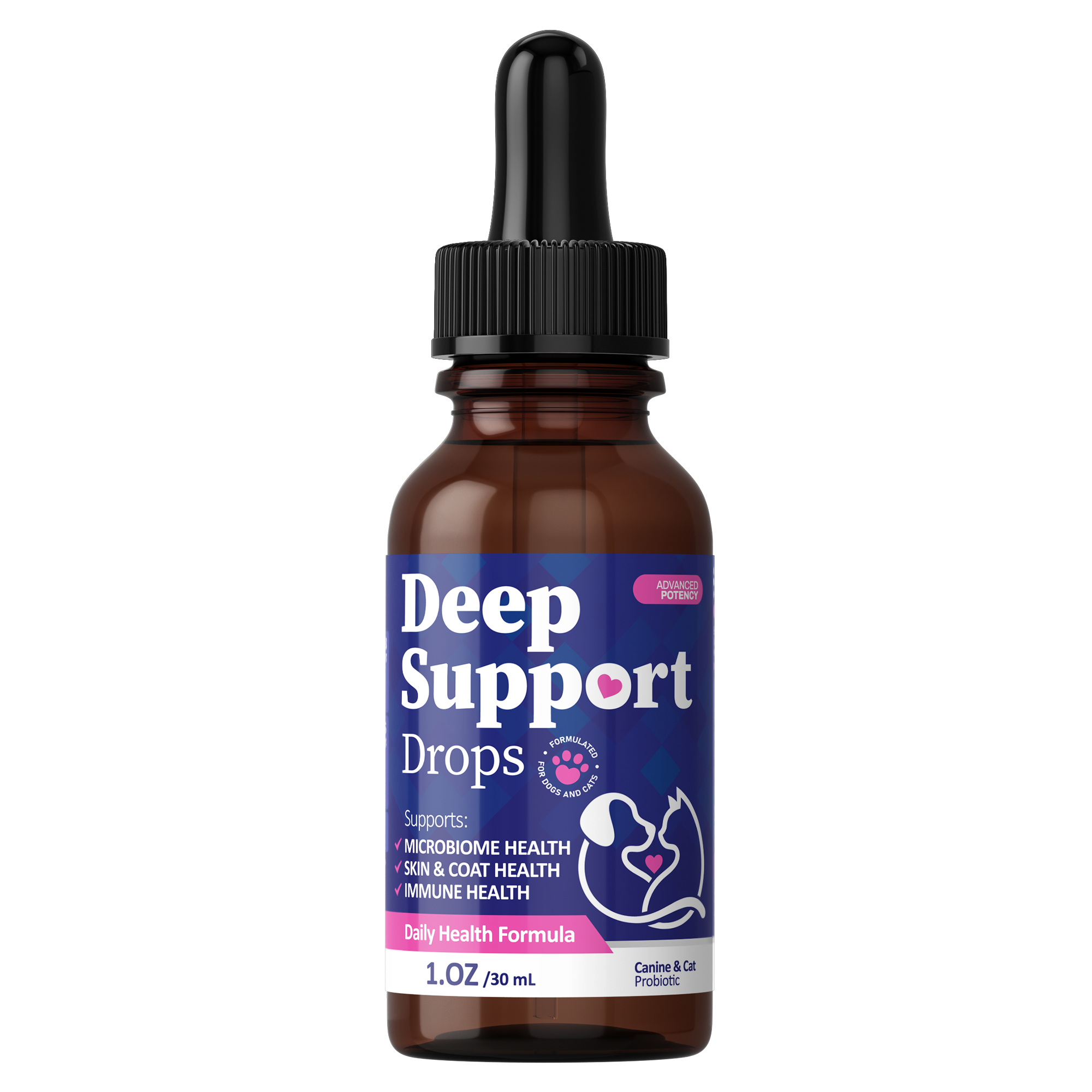 Deep Support Drops for Cats - 1 oz (30 mL)