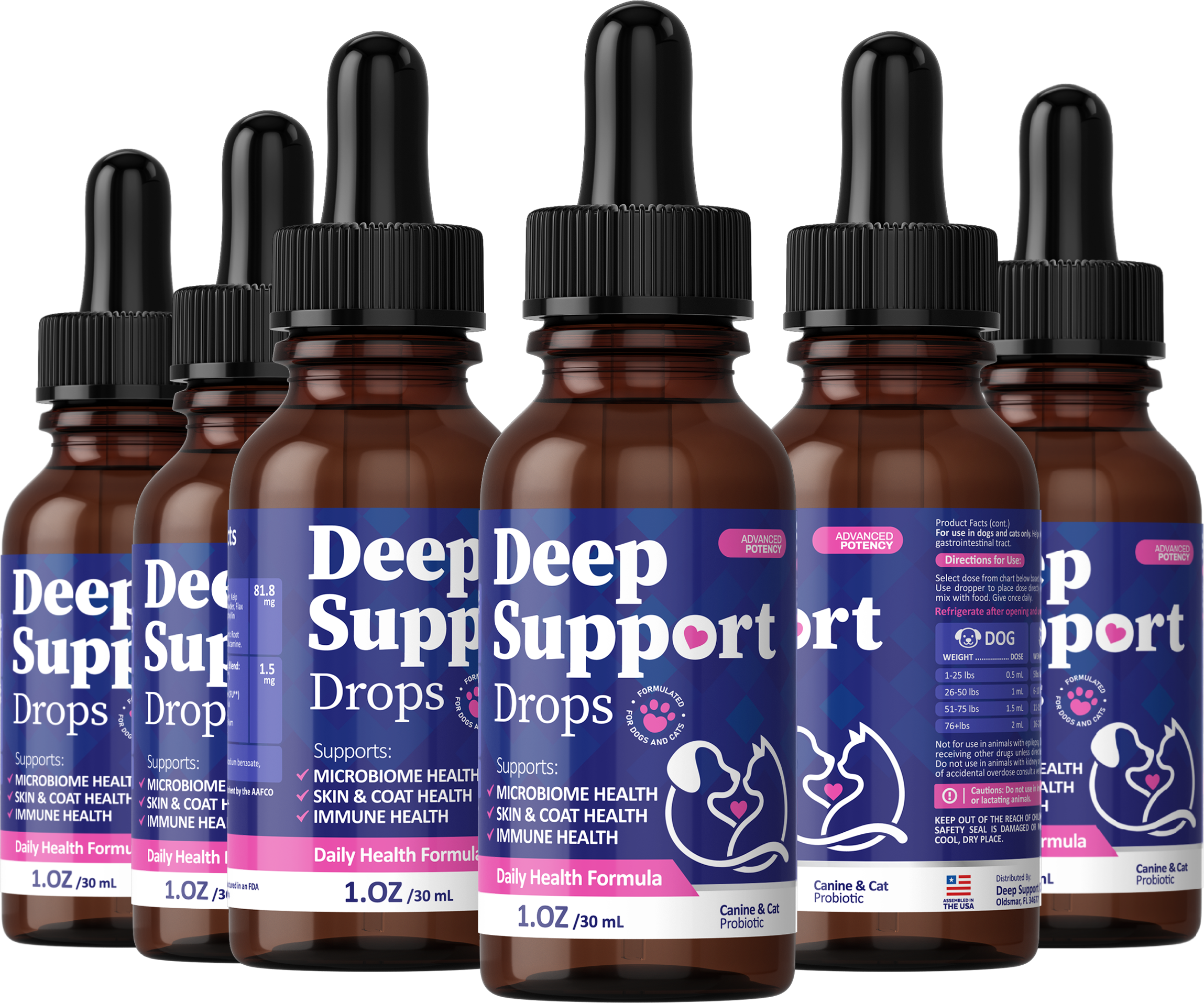 Deep Support Drops for Cats - 1 oz (30 mL)