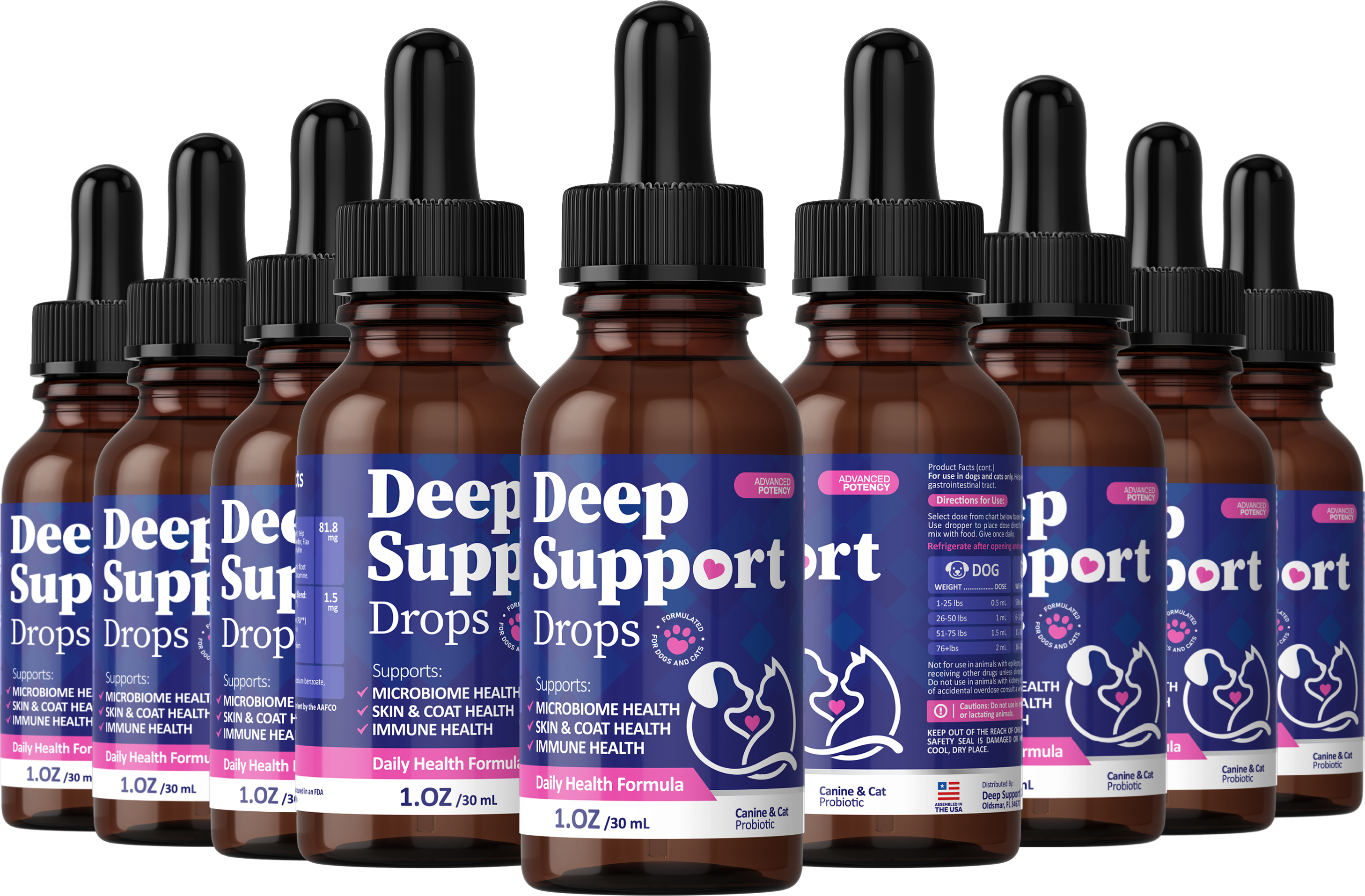 Deep Support Drops for Cats - 1 oz (30 mL)